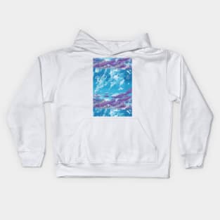 Blue and Purple Clouds Kids Hoodie